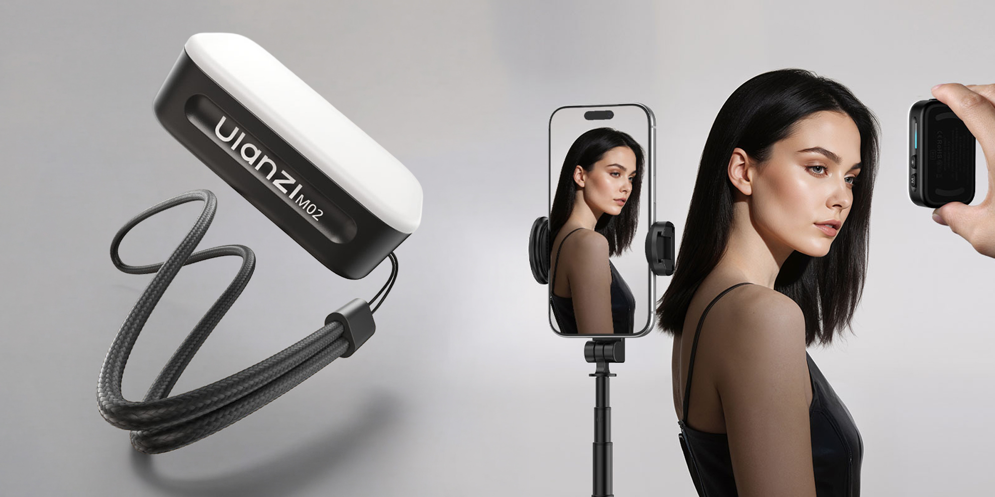 Lampa błyskowa Ulanzi M02 do smartfona - WB (5600 K)